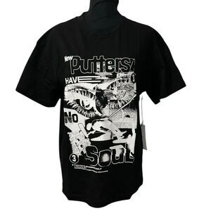 Students Men's Tan Printed Graphics Cotton
T-shirt(Size Small)